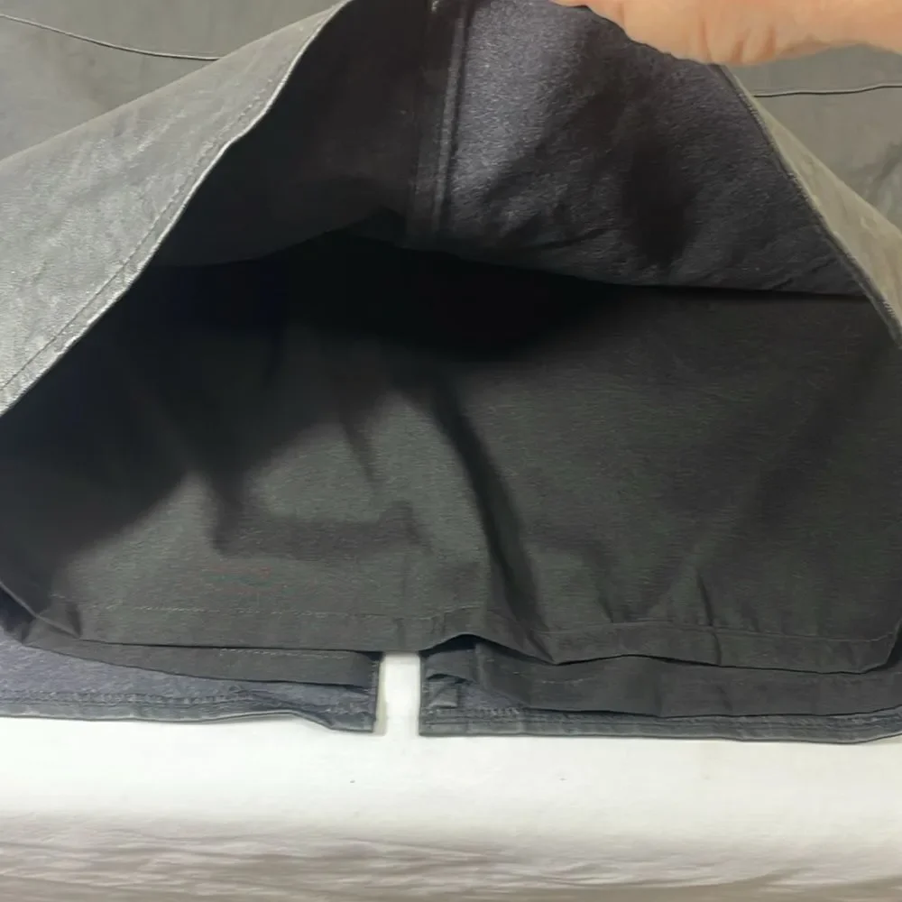 CAbi black faux leather pencil skirt sz 10